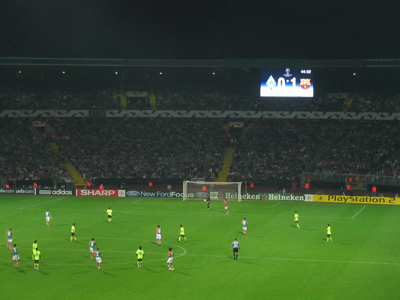 Kurz vor der Halbzeit