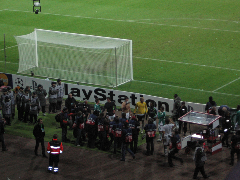 Fertig machen zur Laola