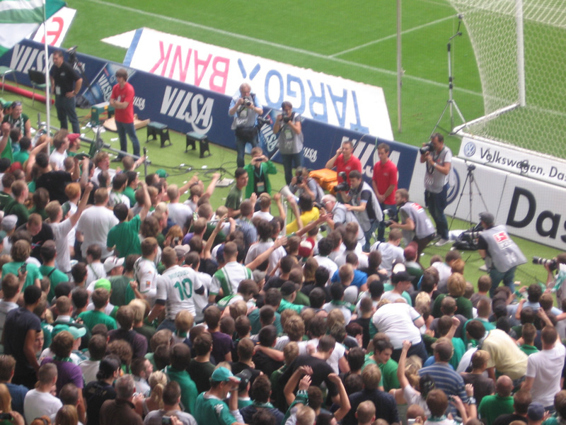 Wiese auf den Zaun!!!