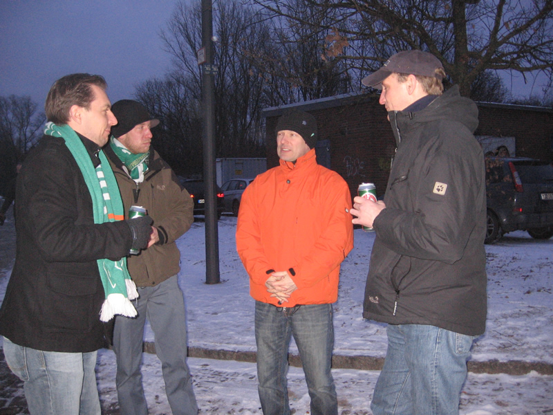 Holger, Colin, Tobi, Zhorsten frieren