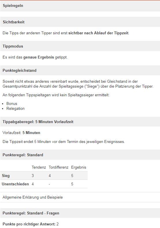 Spielregeln 18-19